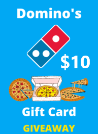 free Domino's $10 gift card giveaway