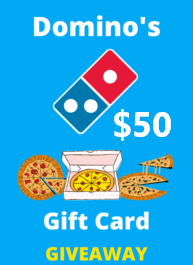 free Domino's $50 gift card giveaway