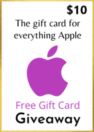 free Apple $10 gift card giveaway