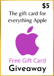 free Apple $5 gift card giveaway