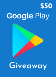 free Google Play $50 gift card giveaway